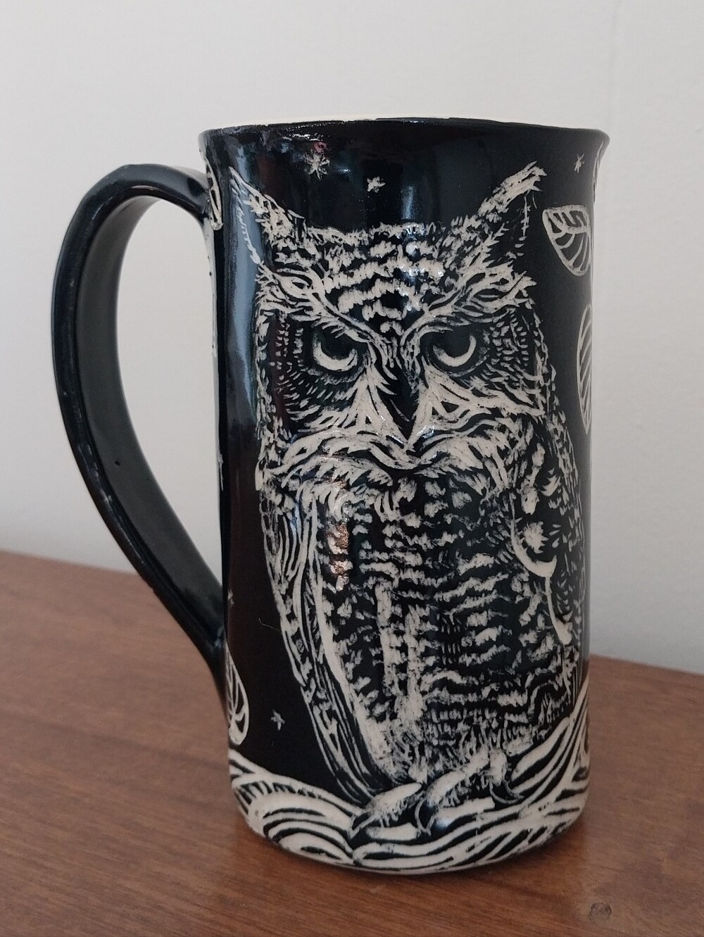 OOAK Ceramic Owl Mug